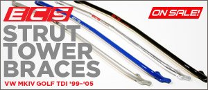 VW MKIV Golf TDI ECS Strut Tower Braces