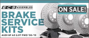 Audi 8P A3 2.0T FWD ECS Assembled Brake Service Kits