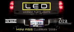 MINI R55 Clubman Ziza LED License Plate Kit