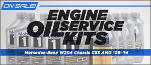 Mercedes-Benz W204 C63 AMG Engine Oil Service Kits