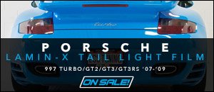Porsche 997 Lamin-X Tail Light Protective Film