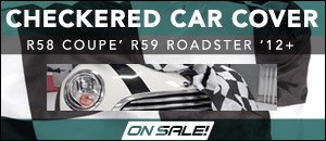 MINI R58 R59 FK Checkered Car Cover