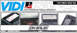 VW MKIV R32 P3 Vent Integrated Digital Interface