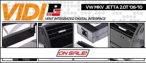 VW MKV Jetta 2.0T P3 Vent Integrated Digital Interface