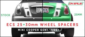 MINI Gen1 7/06+ ECS 25+30mm Wheel Spacer Kits