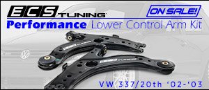 VW 337/20th ECS Performance Lower Control Arm Kit
