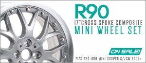 R90 MINI 17" Cross Spoke Composite Anthracite Wheel Set