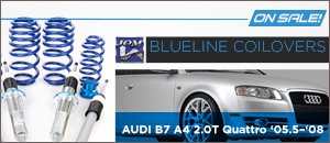 Audi B7 A4 2.0T Quattro JOM Blueline Coilovers