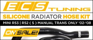 MINI R52/R53 Silicone Radiator Hose Kit