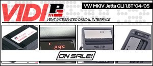 VW Jetta GLI 1.8T P3Cars Integrated Digital Vent Gauge
