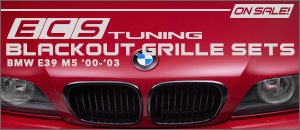 BMW E39 M5 ECS Tuning Blackout Grilles