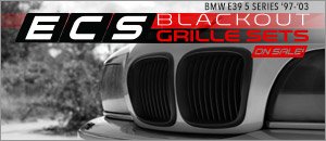 BMW E39 5 Series ECS Blackout Grilles 