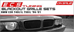 BMW E38 7 Series ECS Blackout Grilles 