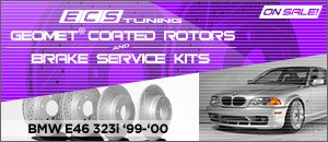 BMW E46 323i GEOMET&reg; Rotors & Brake Service Kits