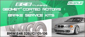 BMW E46 325i/Ci GEOMET&reg; Rotors & Brake Service Kits