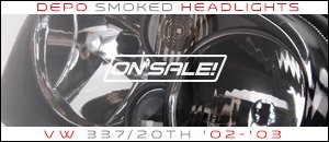 VW 337/20th Depo Smoked Headlights