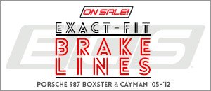Porsche 987 Boxster & Cayman ECS Exact-Fit Brake Lines