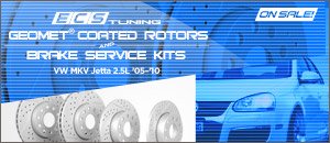 VW MKV Jetta 2.5L GEOMET&reg; Rotors & Brake Service Kits