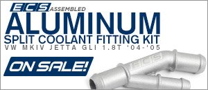VW MKIV GLI 1.8T ECS Aluminum Coolant Split Pipe