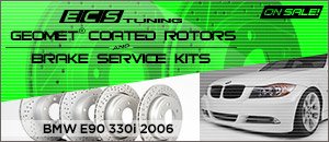 BMW E90 330i GEOMET&reg; Rotors & Brake Service Kits