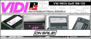 VW MKIV Golf Integrated Digital Vent Gauge