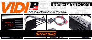 BMW E9x 328/335 P3Cars Integrated Digital Vent Gauge