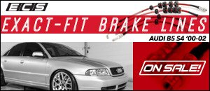 Audi B5 S4 ECS Exact-Fit Stainless Steel Brake Lines