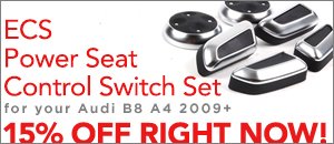 Audi B8 A4 Power Seat Control Switch Set Sale