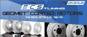VW MKIV Jetta 2.0L GEOMET&reg; Coated Rotors