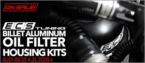 Audi B8 S5 ECS Billet Aluminum Oil Filter Housing Kit