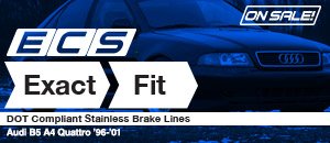Audi B5 A4 Quattro ECS Exact-Fit Brake Lines