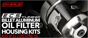 Audi 8P A3 ECS Billet Aluminum Oil Filter Housing Kits
