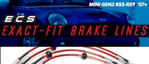 MINI Gen2 ECS Exact-Fit Stainless Steel Brake Lines