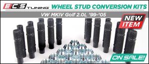 VW MKIV Golf 2.0L Wheel Stud Conversion Kits