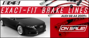 Audi B8 A4 ECS Exact-Fit Brake Lines