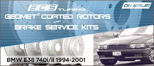 BMW E38 740i/iL GEOMET&reg; Coated Rotors