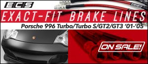 Porsche 996 Turbo/S/GT2/GT3 ECS Exact-Fit Brake Lines
