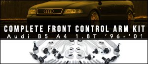 Audi B5 A4 1.8T Vaico Complete Front Control Arm Kit