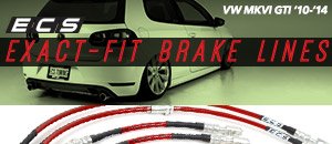 VW MKVI GTI Exact-Fit Stainless Steel Brake Lines