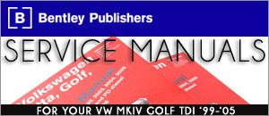VW MKIV Golf TDI Bentley Service Manuals