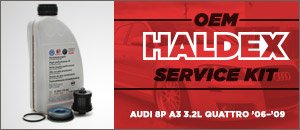 Audi 8P A3 3.2L Quattro Haldex Service Kit