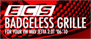 VW MKV Jetta 2.0T ECS Badgeless Grille