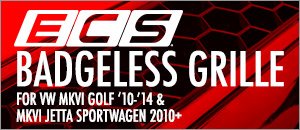 VW MKVI Golf/Jetta Sportwagen ECS Badgeless Grille