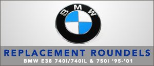 BMW E38 7 Series Replacement Roundels