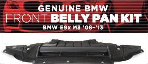 BMW E9x M3 Genuine BMW Front Belly Pan Kit