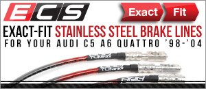 Audi C5 A6 Quattro ECS Exact-Fit Brake Lines