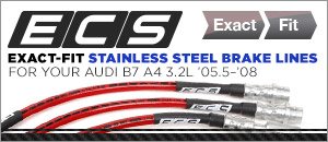 Audi B7 A4 3.2L ECS Exact-Fit Brake Lines