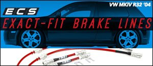VW MKIV R32 ECS Exact-Fit Brake Lines 