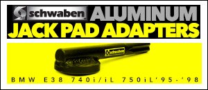 BMW E38 7 Series Schwaben Aluminum Jack Pad Adapter