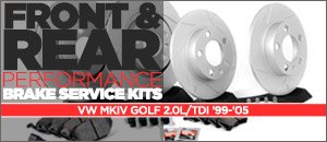VW MKIV Golf 2.0L/TDI Performance Brake Service Kits